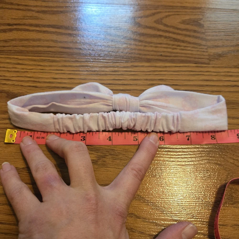 5 Pack Headbands Pink Gray White Bows Kids Baby Infant Headband Bundle Set Of 5